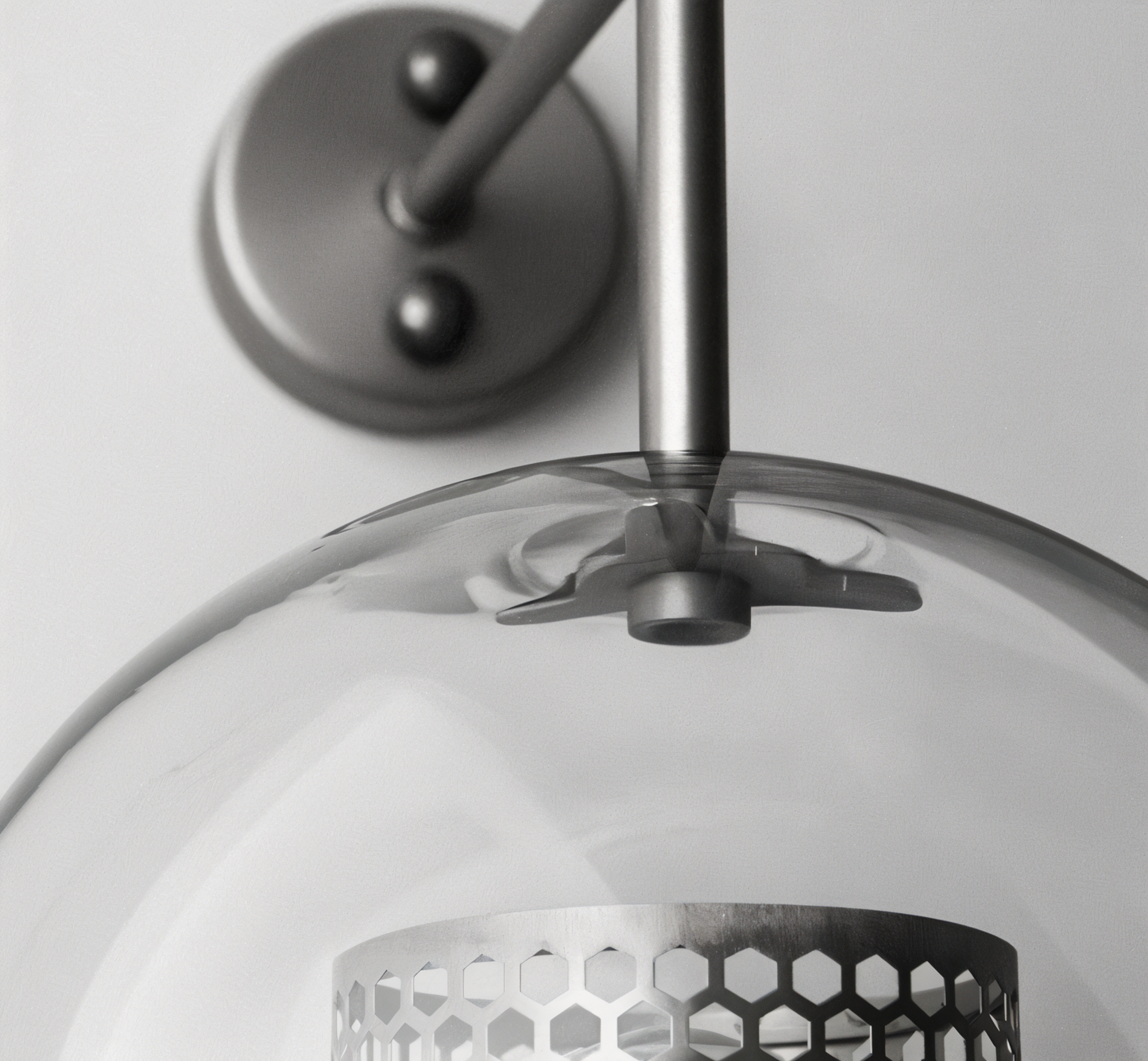 Orbee wandlamp - stijlvolle glazen wandlamp - honingraat wandlamp ontwerp - vintage wandlampen led