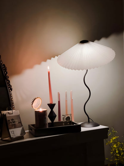Ori Squiggle lamp - gevouwen tafellamp - origami led tafellamp