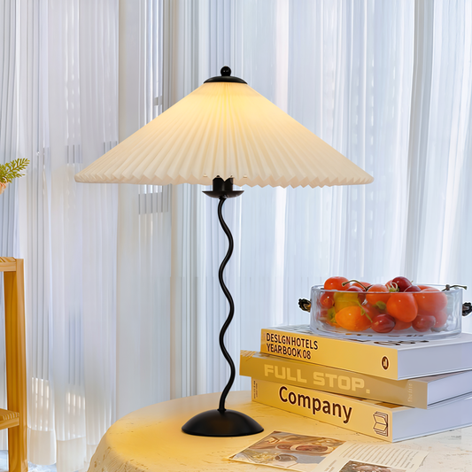 Ori Squiggle lamp - gevouwen tafellamp - origami led tafellamp