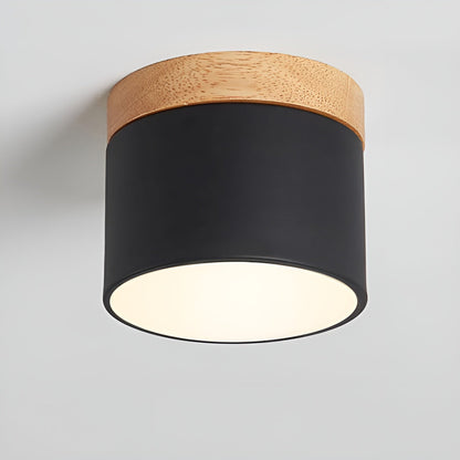 PastelGlow cilinderlamp - vintage plafondinbouwlamp