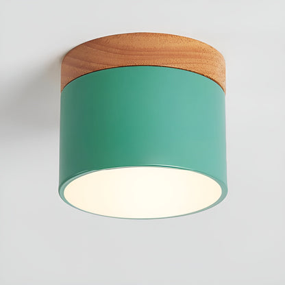 PastelGlow cilinderlamp - vintage plafondinbouwlamp