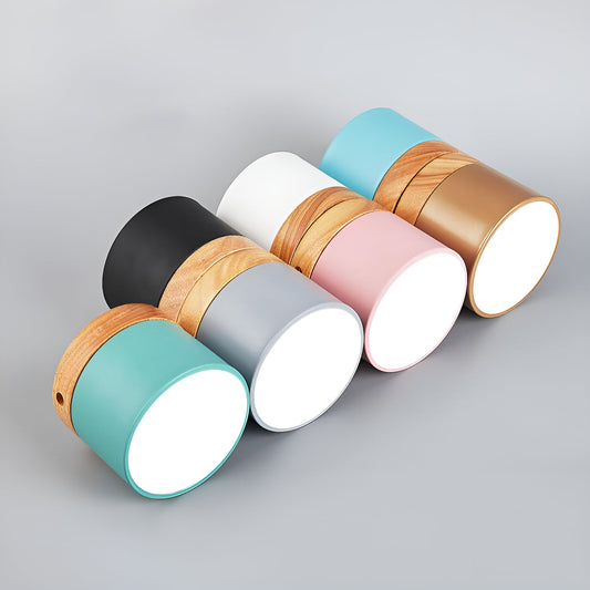 PastelGlow cilinderlamp - vintage plafondinbouwlamp
