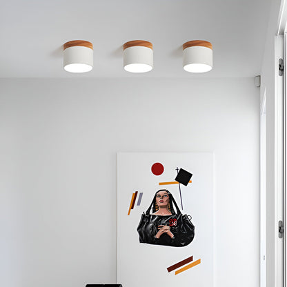 PastelGlow cilinderlamp - vintage plafondinbouwlamp