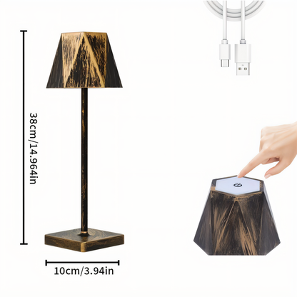 PolyLamp - draagbare zeshoekige led tafellamp - waterdicht en oplaadbaar