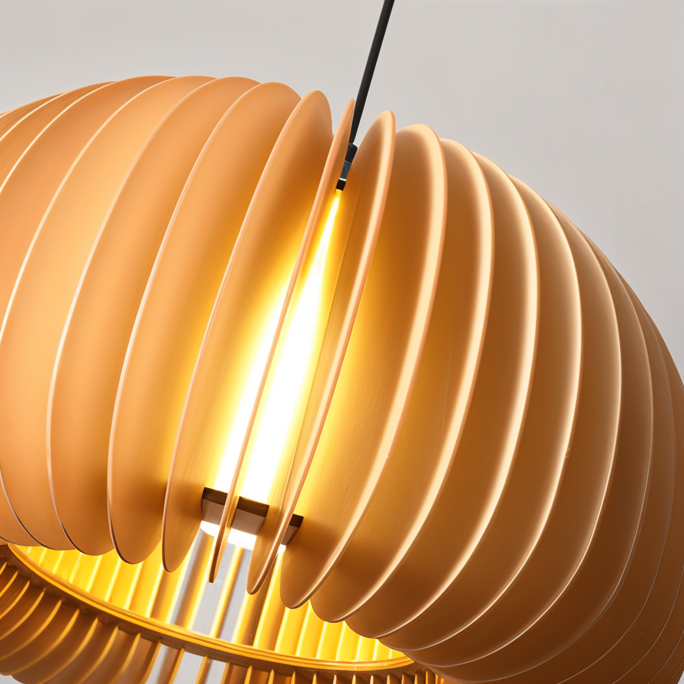 Wooden Dream hanglamp - handgemaakte rustieke houten kunst plafondlampen
