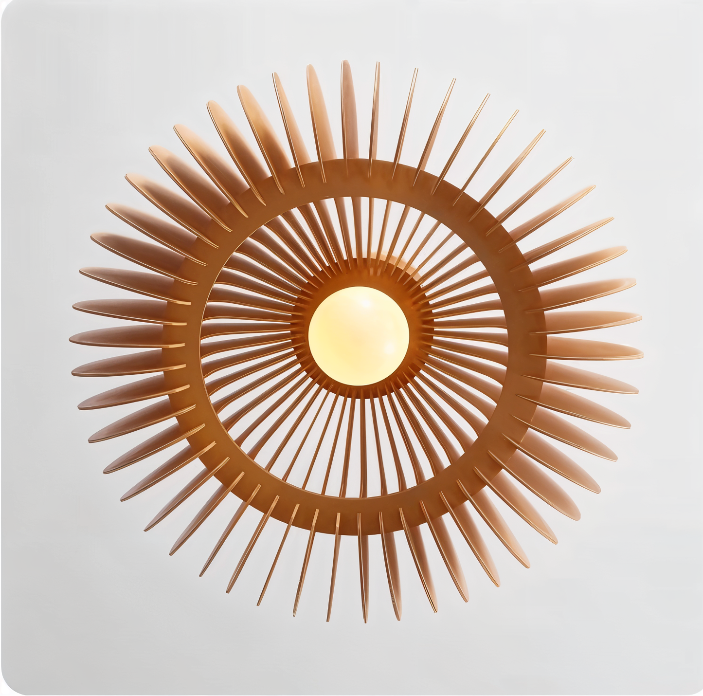 Wooden Dream hanglamp - handgemaakte rustieke houten kunst plafondlampen