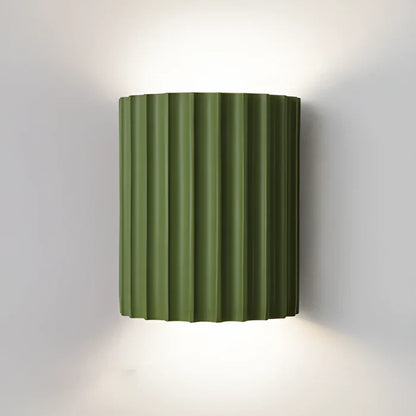 Gestreepte led wandlamp van kunsthars voor een moderne scandinavische sfeer