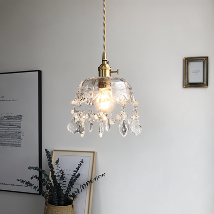 Retro Chime kroonluchter- luxe kristallen glazen hanglampen