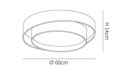 RingLight - led ronde plafondinbouwlamp- plafondinbouwlamp