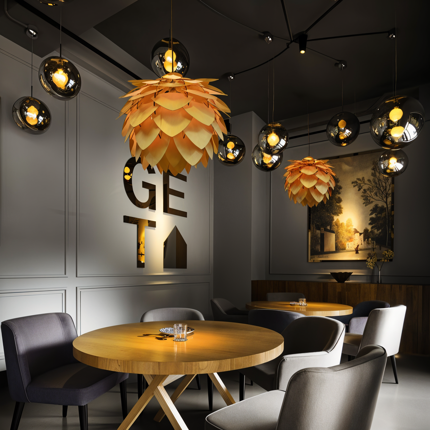 Rustieke dennenappel hanglamp - handgemaakte dennenappel lamp