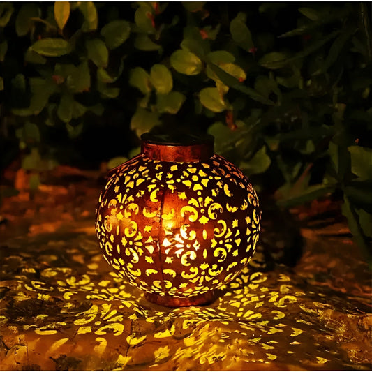 SolarGlow - vintage buitenlamp op zonne-energie - waterdichte buitenlamp