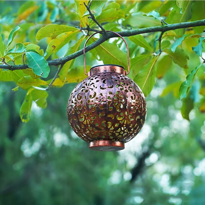 SolarGlow - vintage buitenlamp op zonne-energie - waterdichte buitenlamp
