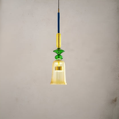 Spectrafuse hanglamp - veelkleurige glazen hanglamp - nordic macaron decoratieve verlichting