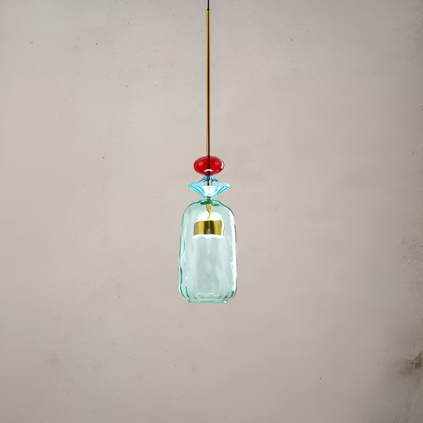 Spectrafuse hanglamp - veelkleurige glazen hanglamp - nordic macaron decoratieve verlichting