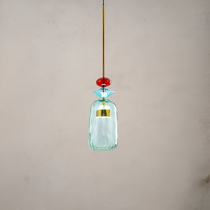 Spectrafuse hanglamp - veelkleurige glazen hanglamp - nordic macaron decoratieve verlichting