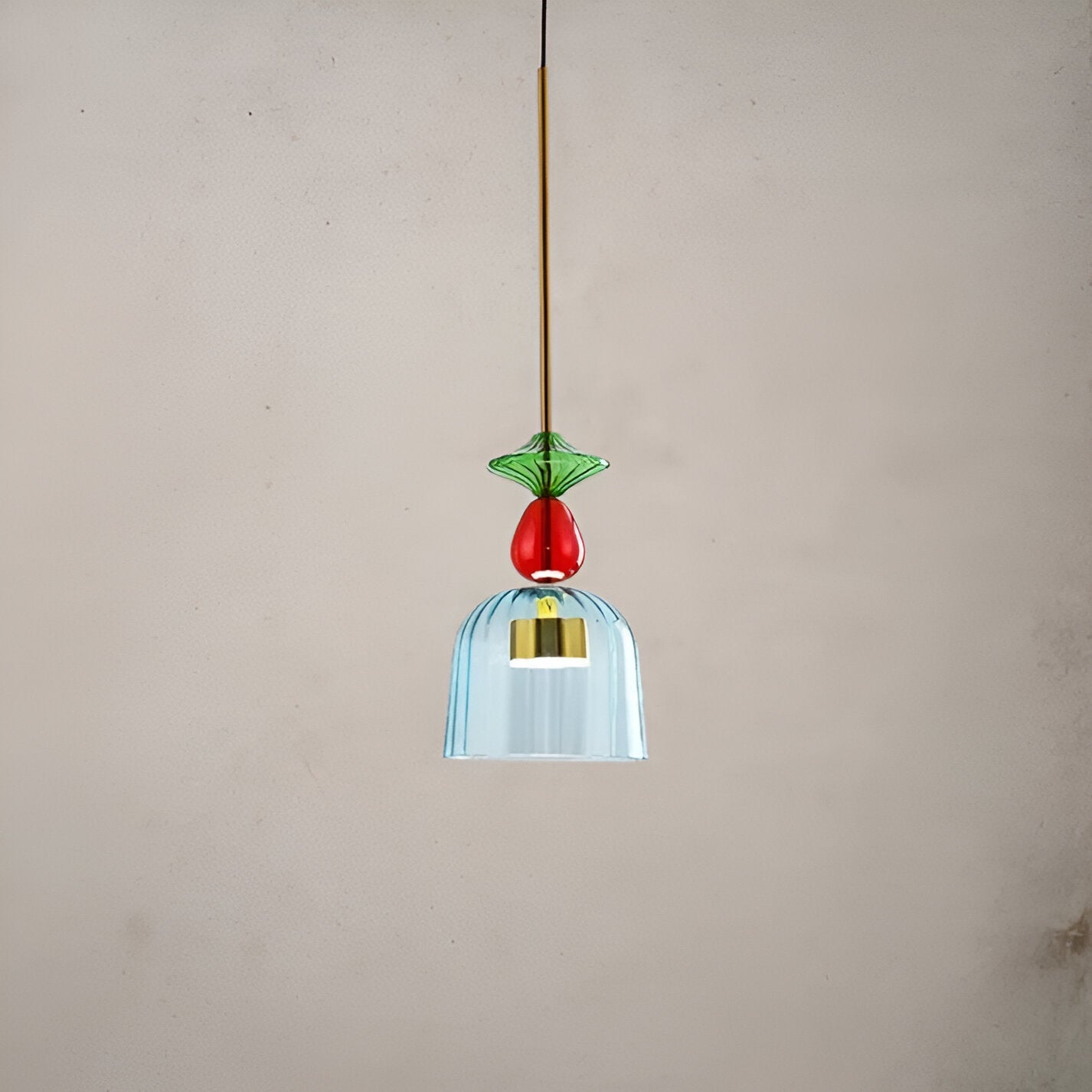 Spectrafuse hanglamp - veelkleurige glazen hanglamp - nordic macaron decoratieve verlichting
