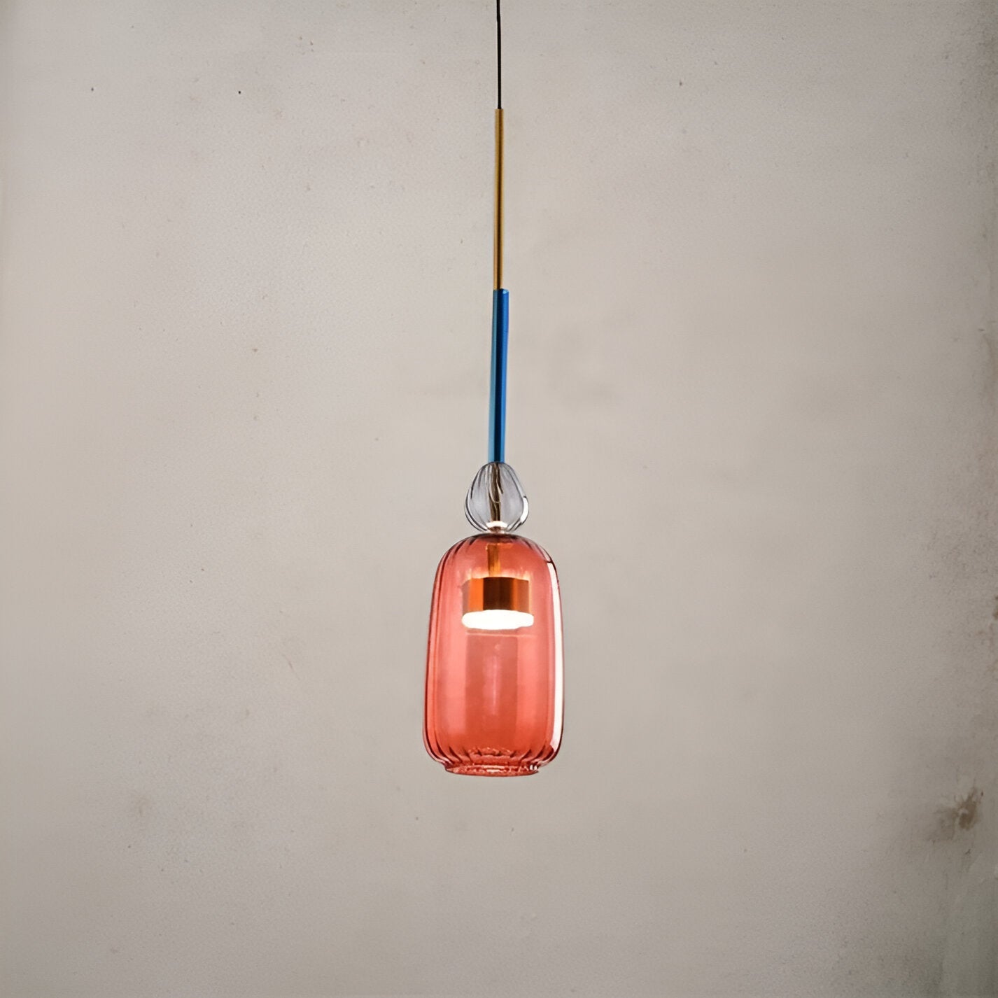 Spectrafuse hanglamp - veelkleurige glazen hanglamp - nordic macaron decoratieve verlichting
