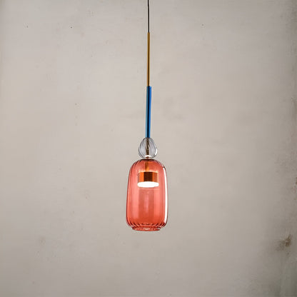 Spectrafuse hanglamp - veelkleurige glazen hanglamp - nordic macaron decoratieve verlichting