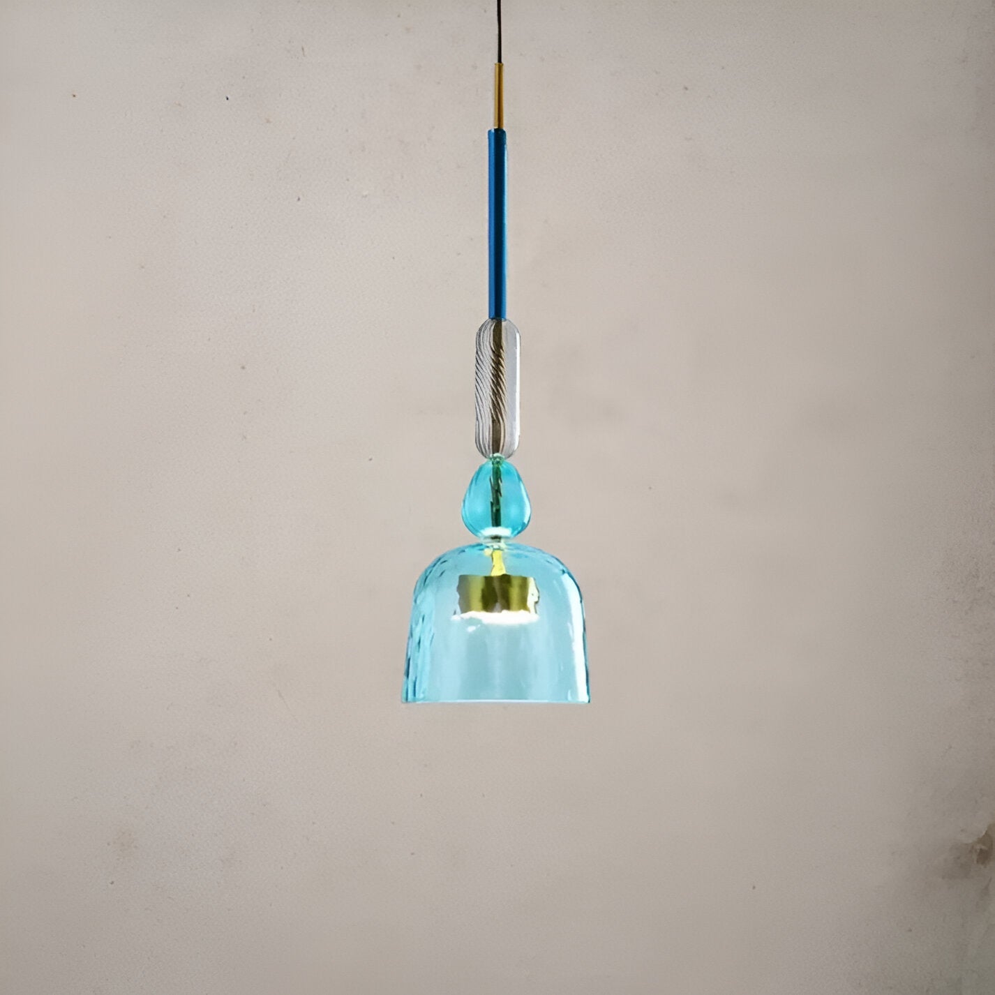 Spectrafuse hanglamp - veelkleurige glazen hanglamp - nordic macaron decoratieve verlichting