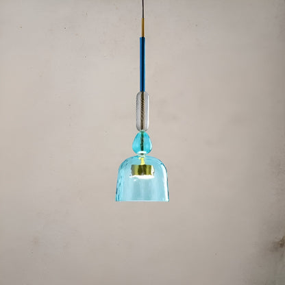Spectrafuse hanglamp - veelkleurige glazen hanglamp - nordic macaron decoratieve verlichting