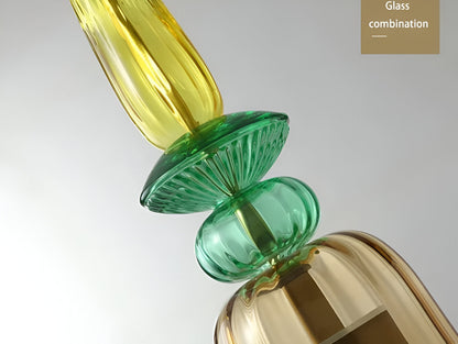 Spectrafuse hanglamp - veelkleurige glazen hanglamp - nordic macaron decoratieve verlichting