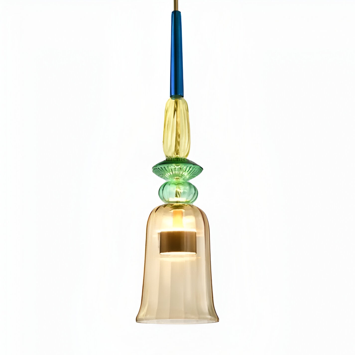 Spectrafuse hanglamp - veelkleurige glazen hanglamp - nordic macaron decoratieve verlichting