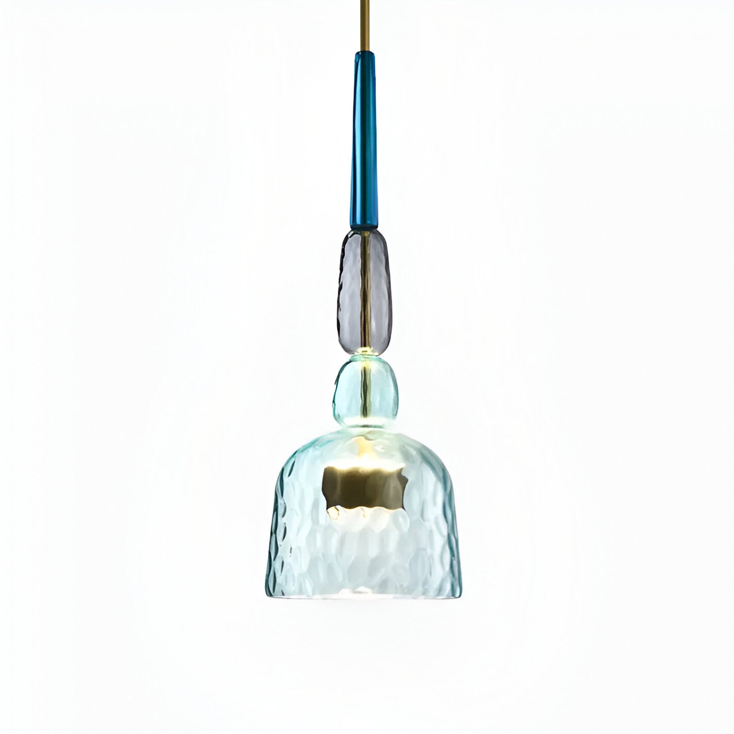 Spectrafuse hanglamp - veelkleurige glazen hanglamp - nordic macaron decoratieve verlichting