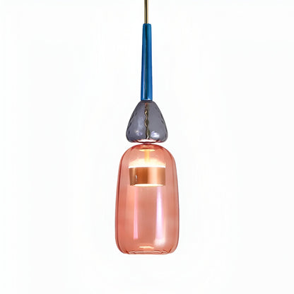 Spectrafuse hanglamp - veelkleurige glazen hanglamp - nordic macaron decoratieve verlichting