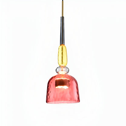 Spectrafuse hanglamp - veelkleurige glazen hanglamp - nordic macaron decoratieve verlichting