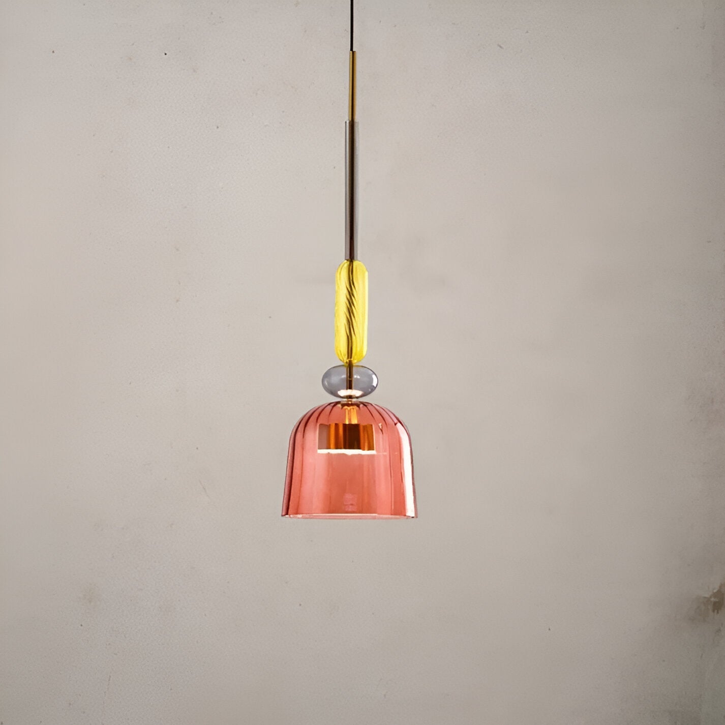 Spectrafuse hanglamp - veelkleurige glazen hanglamp - nordic macaron decoratieve verlichting
