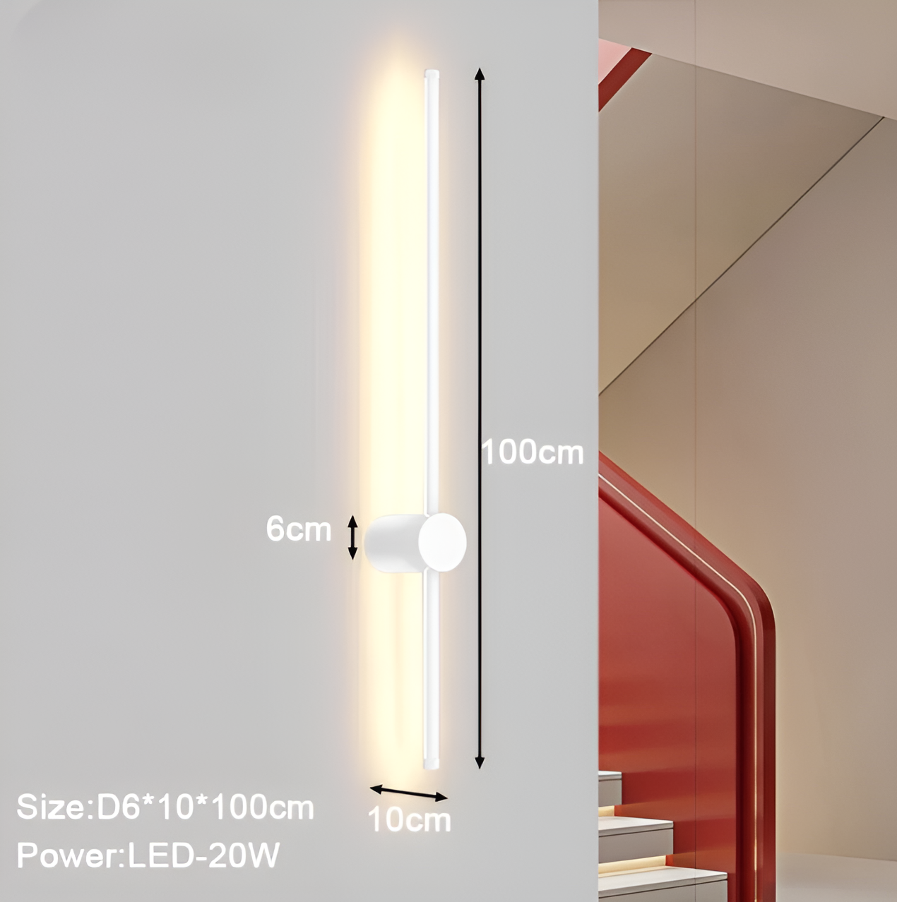 Streamline - lineaire led wandlamp in scandinavische stijl