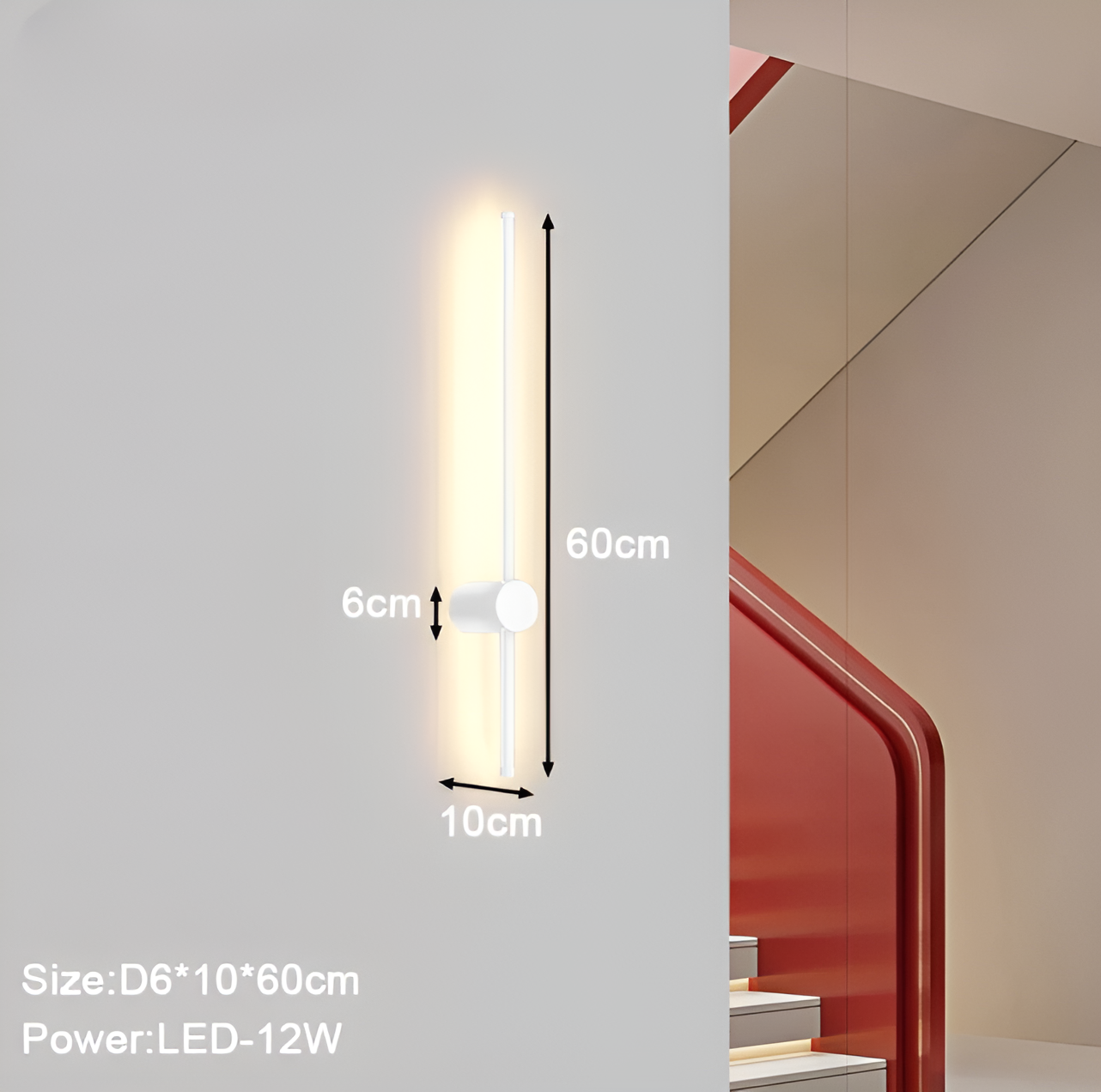 Streamline - lineaire led wandlamp in scandinavische stijl