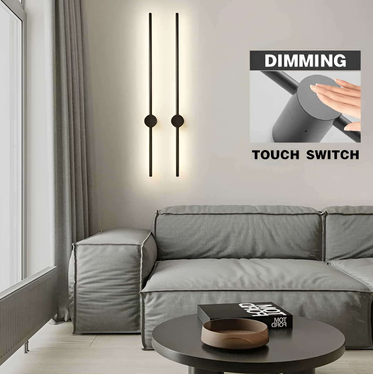 Streamline - lineaire led wandlamp in scandinavische stijl