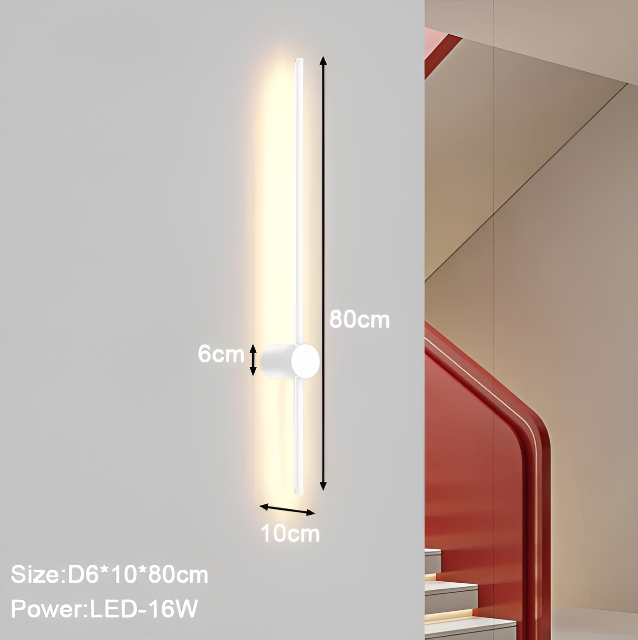 Streamline - lineaire led wandlamp in scandinavische stijl