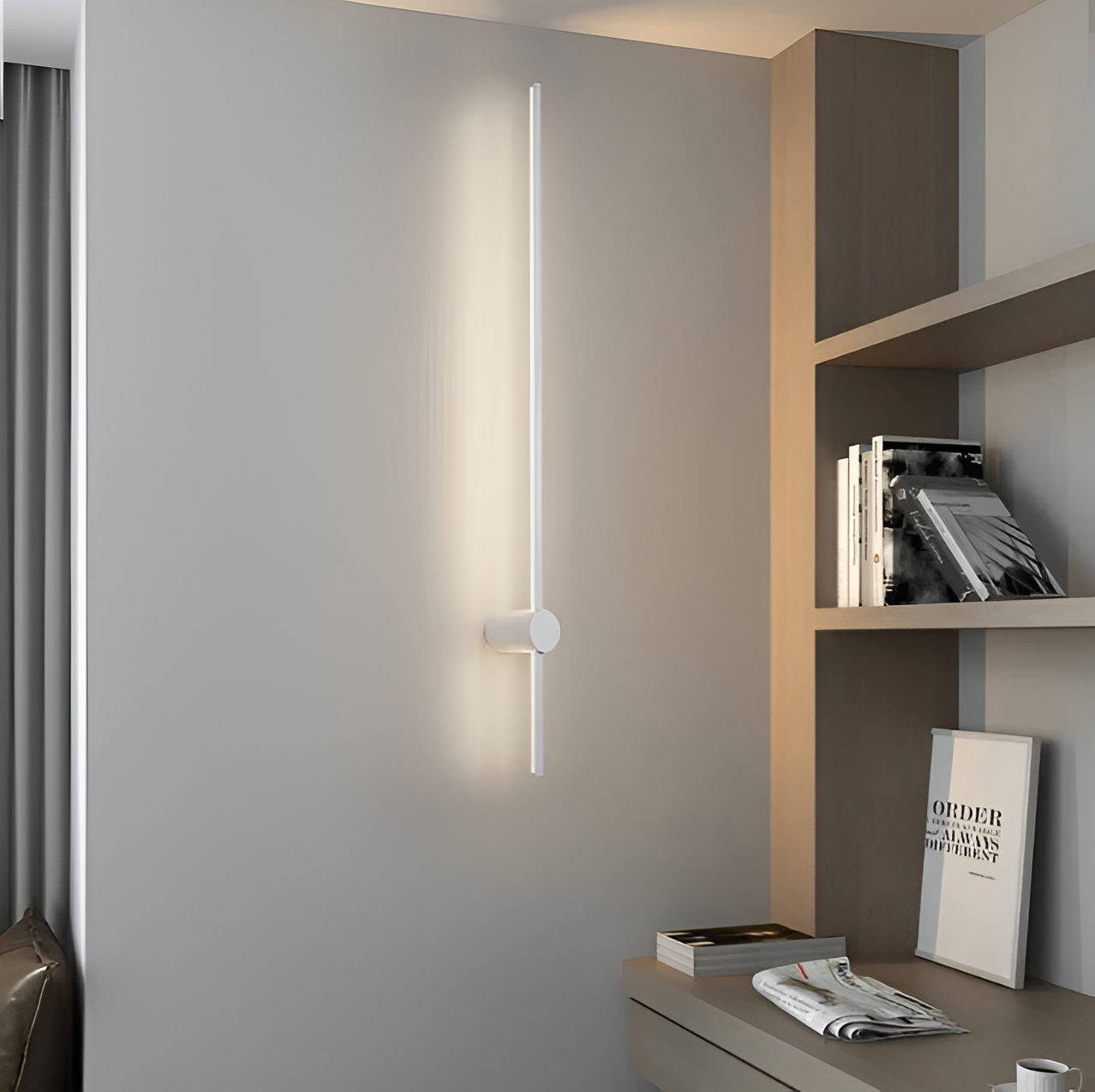 Streamline - lineaire led wandlamp in scandinavische stijl