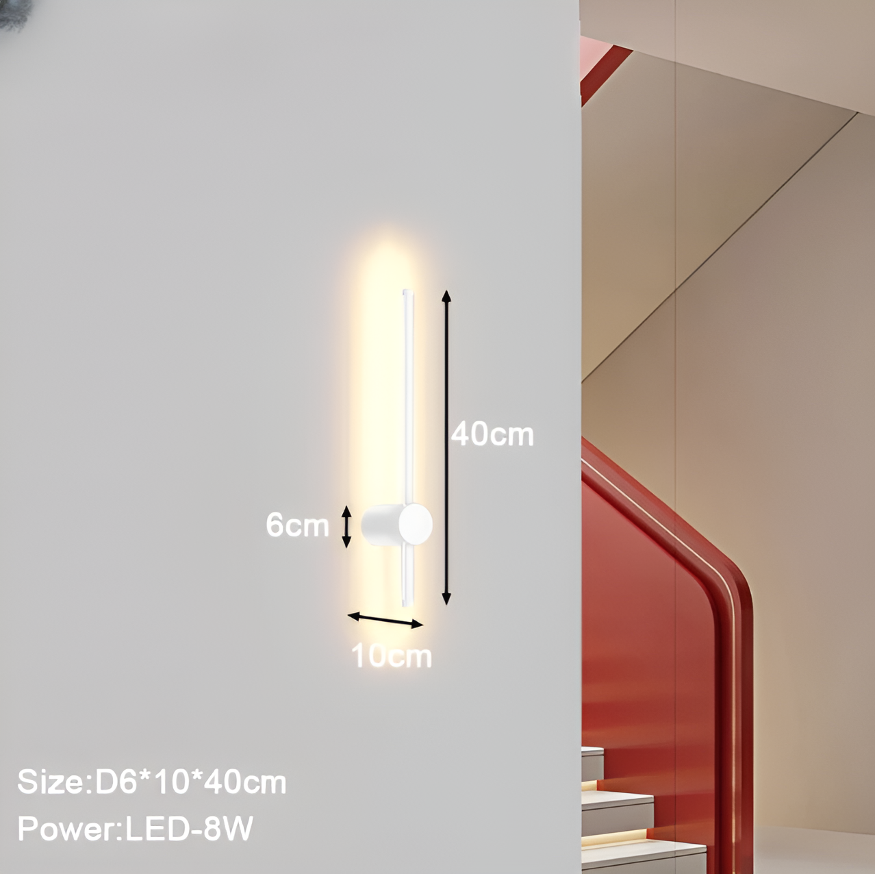 Streamline - lineaire led wandlamp in scandinavische stijl