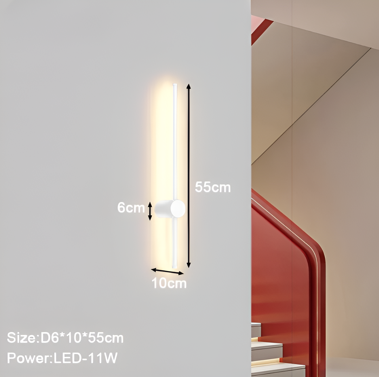 Streamline - lineaire led wandlamp in scandinavische stijl