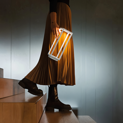 VerticaBeam - 3D rechthoekige zwarte led tafellamp