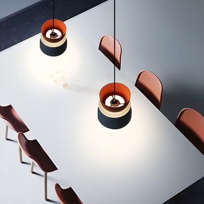 VividGlow - levendige metalen macaron led hanglamp