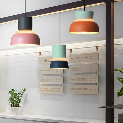 VividGlow - levendige metalen macaron led hanglamp