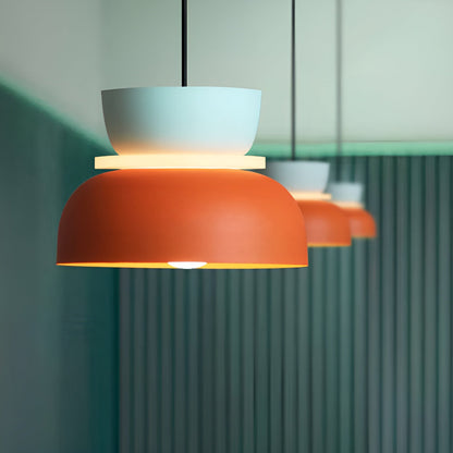 VividGlow - levendige metalen macaron led hanglamp