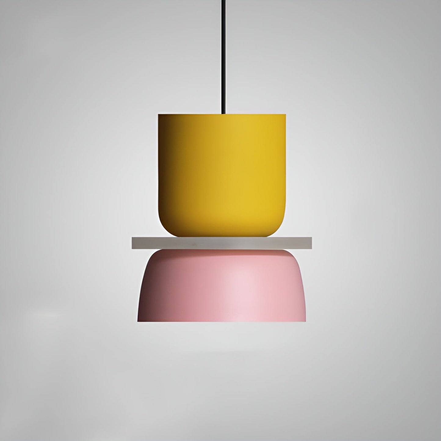 VividGlow - levendige metalen macaron led hanglamp
