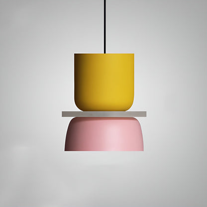 VividGlow - levendige metalen macaron led hanglamp