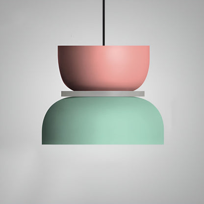 VividGlow - levendige metalen macaron led hanglamp