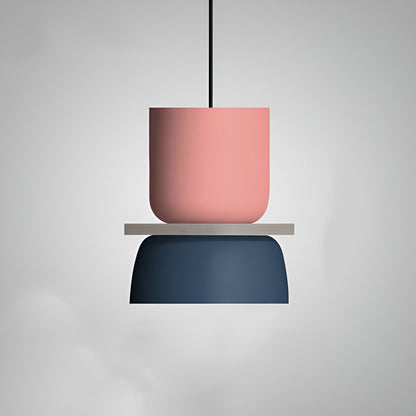 VividGlow - levendige metalen macaron led hanglamp