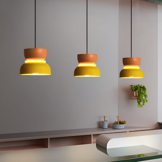 VividGlow - levendige metalen macaron led hanglamp
