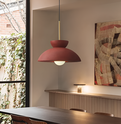 Wabi Sabi - geometrische led hanglamp van hars - wabi sabi minimalistische hanglamp
