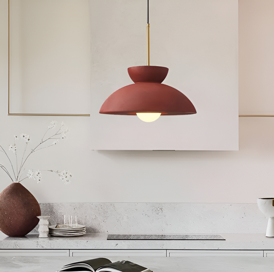 Wabi Sabi - geometrische led hanglamp van hars - wabi sabi minimalistische hanglamp