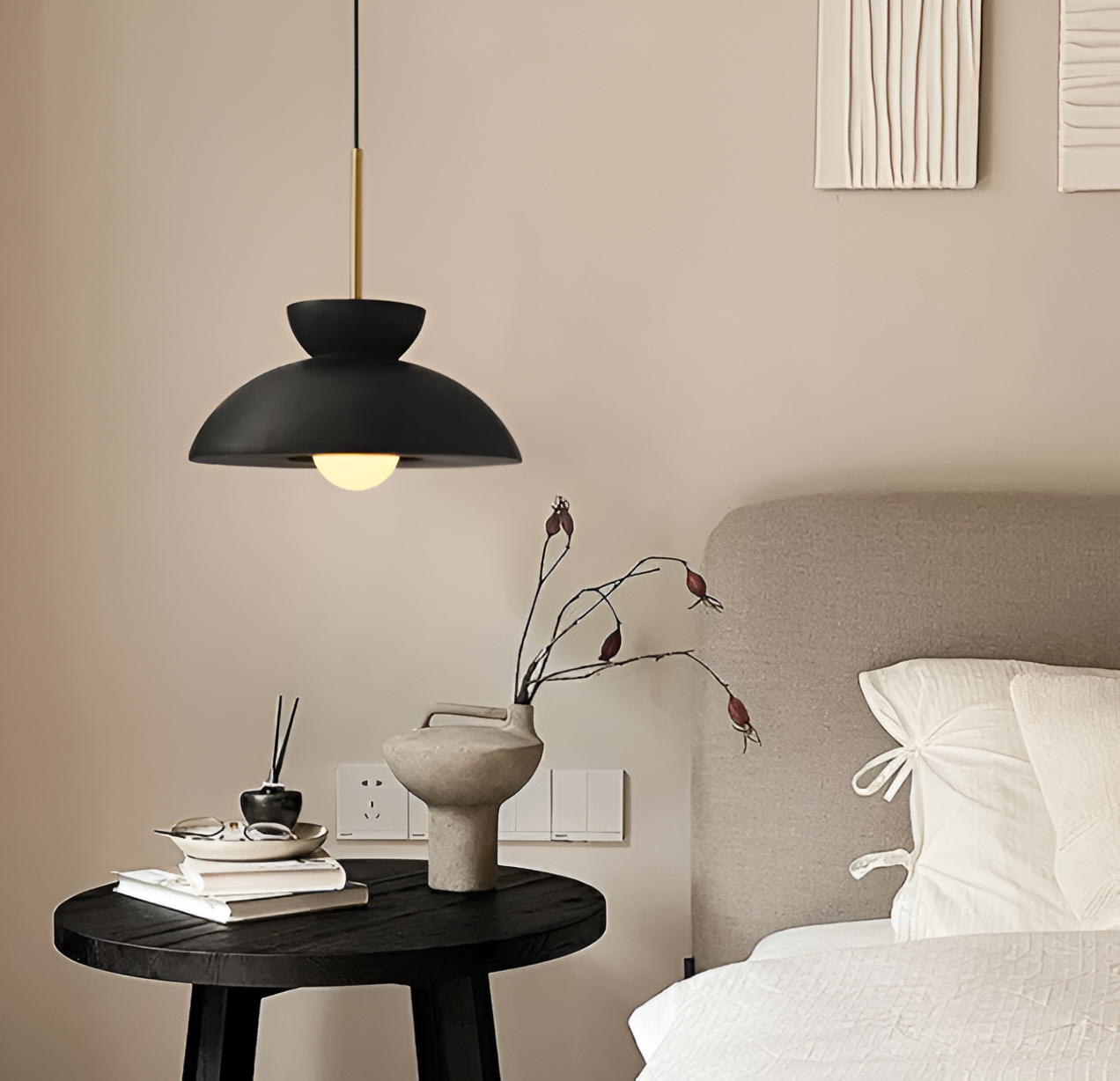 Wabi Sabi - geometrische led hanglamp van hars - wabi sabi minimalistische hanglamp