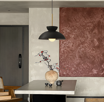 Wabi Sabi - geometrische led hanglamp van hars - wabi sabi minimalistische hanglamp